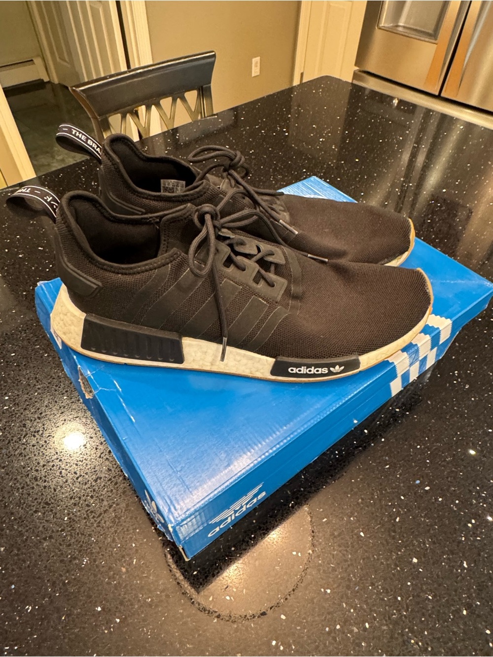 adidas NMD_R1 Black sneakers - comes with original box and receipt